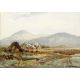 Frank McKelvey RHA RUA (1895-1974) DONEGAL LANDSCAPE WITH ERRIGLE [sic] MOUNTAIN IN THE BACKGROUND - Image 1 of 2