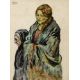 William Conor OBE RHA RUA ROI (1881-1968) HARD TIMES OF THE THIRTIES watercolour and ink signed - Image 1 of 2