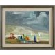 Markey Robinson (1918-1999) WATCHING THE BOATS RETURN oil on board signed lower left 17 x 23in. ( - Image 2 of 2