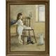 Frank McKelvey RHA RUA (1895-1974) GIRL WASHING watercolour signed lower right; with John Magee - Image 2 of 2