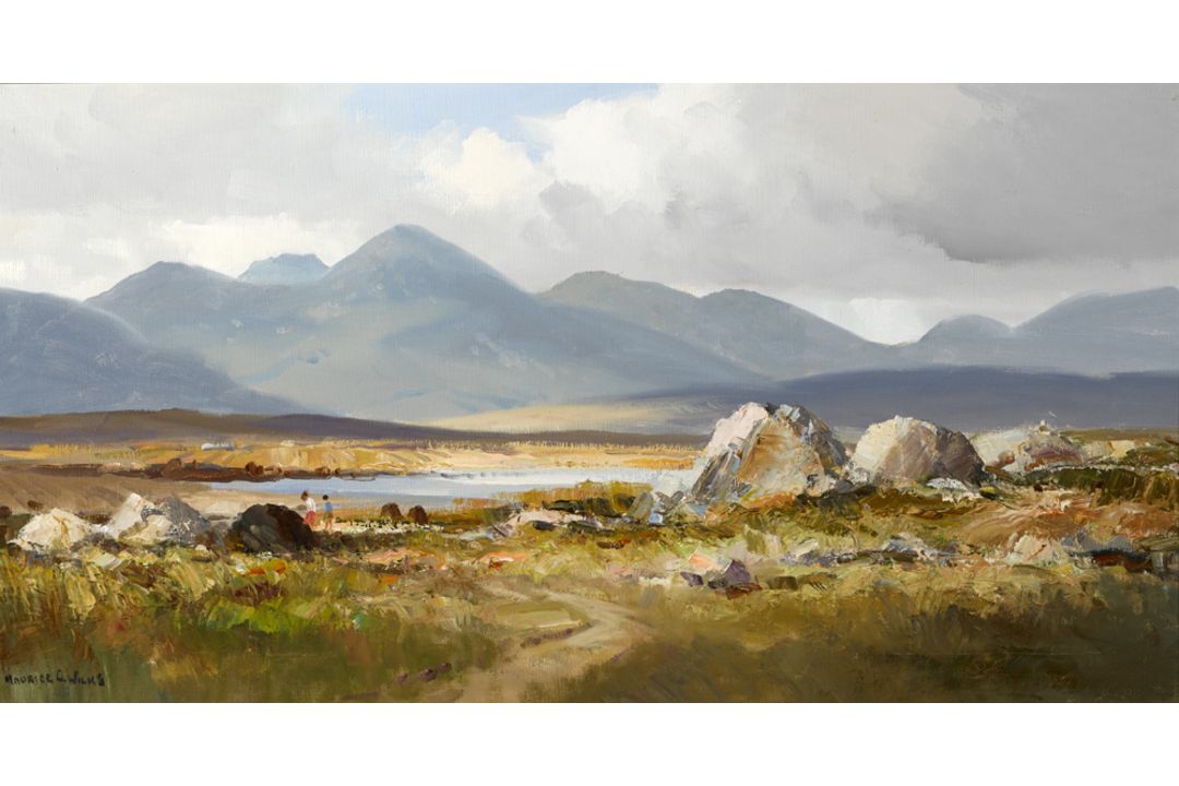 Maurice Canning Wilks RUA ARHA (1910-1984) LANDSCAPE, CONNEMARA oil on canvas signed lower left; - Image 1 of 2