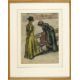 William Conor OBE RHA RUA ROI (1881-1968) LADIES BY A PARK BENCH crayon signed lower right 13½ x 9¾ - Image 2 of 2
