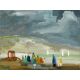 Markey Robinson (1918-1999) WATCHING THE BOATS RETURN oil on board signed lower left 17 x 23in. ( - Image 1 of 2