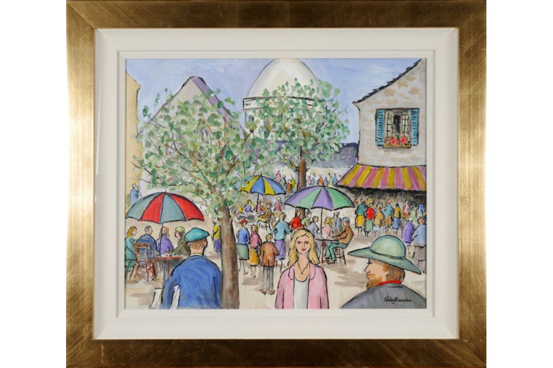 Gladys Maccabe HRUA ROI FRSA (b.1918) VIEW OF THE SACRÉ-COEUR BASILICA, PARIS oil on canvas signed - Image 2 of 2