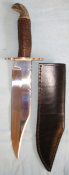 Ron & Roy Middleton Sheffield (Sons Of J.E. Middleton) Large Handmade Bowie Knife