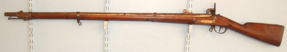 UNUSUAL, 1832 Dated Continental .700” Bore Percussion 3 Band Military Rifle Converted from Flintlock