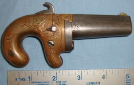 Original C1880 .41 Rim Fire Calibre Brass Framed ‘Knuckle Duster’ Derringer (Colt No.1)