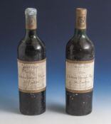 2 Flaschen 1937er Chateau Grave-Figeac St. Emilion, Frankreich.