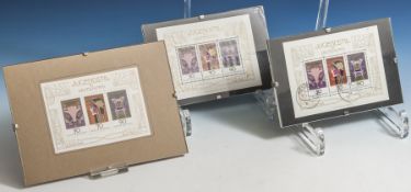 Drei Sätze Briefmarken, 