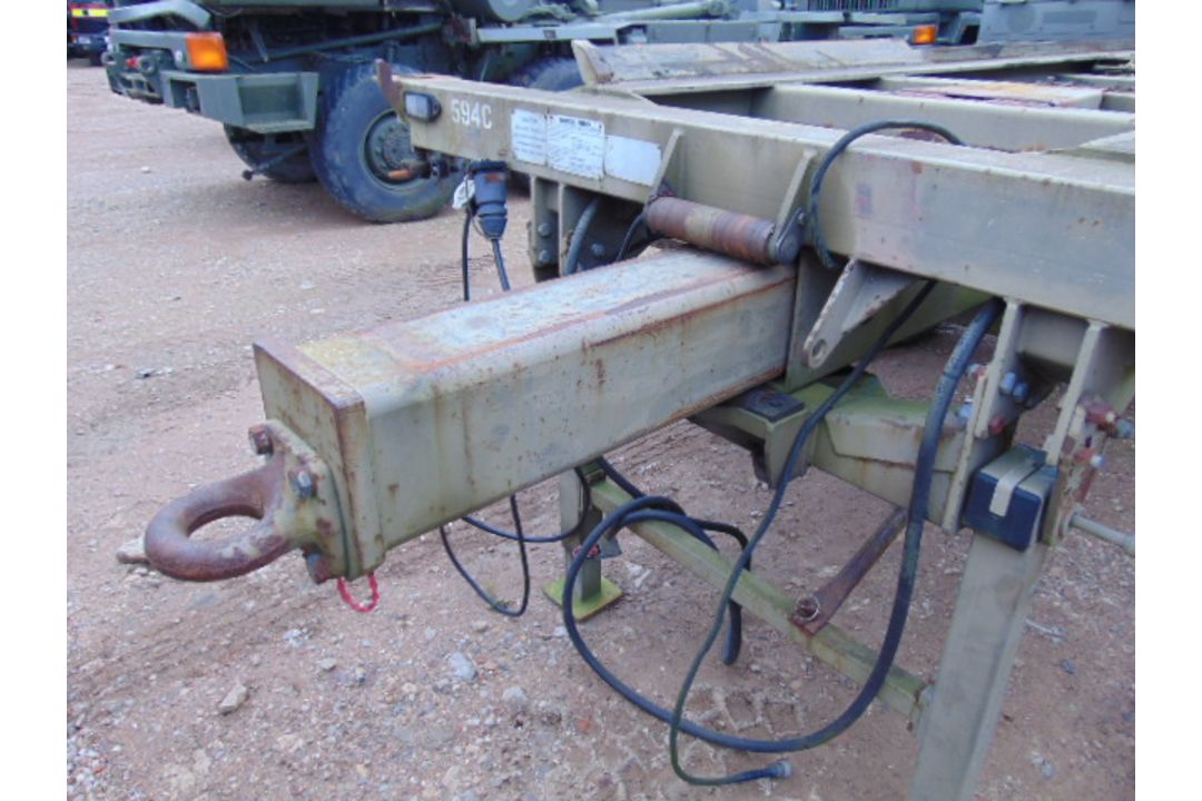 Reynolds Boughton MLRS 10.5 TON twin axle Skeletal Drops Trailer - Image 2 of 8