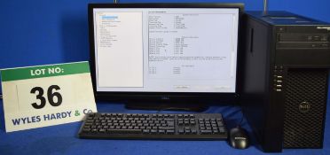 DELL PRECISION T1700 Intel Core i7 3.4GHz Mini Tower Personal Computer, Serial No: BDKBQ02 with