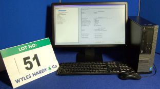 A DELL OptiPlex 3020 INTEL Core i3 3.5Ghz Desk Tower Personal Computer with 500GB Hard Disc Drive,