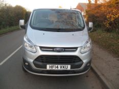 A 2014 FORD Transit Custom 2.2D 270 LTD E-Tech MWB Panel Van, Registration No. HF14 VKU, First