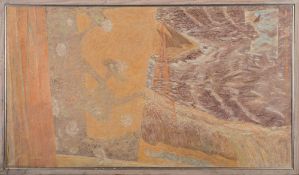 * Sylvia Wishart ]1936-2008]- Reflections over The Sea:- inscribed on the reverse oil on canvas 73.