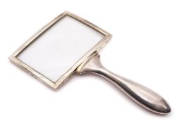 A Victorian silver mounted magnifying glass, maker John Millward Banks, London,