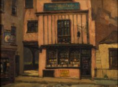 * John Cole [1903-1975]- Norwich, Augustine Stewards House:- signed oil on board 29 x 39.5cm.