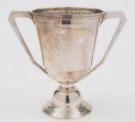 A silver two-handled trophy cup, maker Adie Bros, Birmingham,