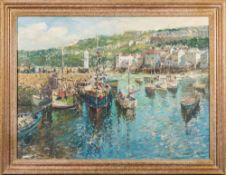 * John Ambrose [1931-2010]- Fishing Boats at Smeatons Pier,