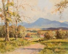 * Maurice Canning Wilks [1910-1984]- An Irish landscape:, sunlight in the foreground,