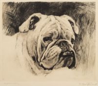 * Kurt Meyer-Eberhardt [1895-1977]- Bulldog:- etching, signed in pencil in the margin 28 x 34.5cm.