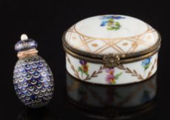 An Imperial Russian polychrome enamelled silver,