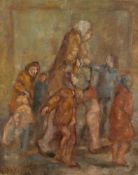 * Jim Gilbert [1933-1995]- Coming from School:- signed 'Convict G' bottom left inscribed on the