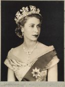 * Dorothy Wilding [1893-1976]- Queen Elizabeth II [1952]- silver print: signed in the tissue mount