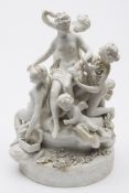 A Sèvres hard paste biscuit porcelain group 'La toilette de Venus' after Boizot: the central figure