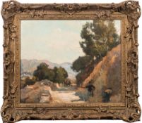 * Alfred Robert Haywood [1875-1971]- Road menders in a sunlit pass,