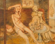* Jim Gilbert [1933-1995]- Sheila Drunk:- signed bottom left inscribed on the stretcher and on the