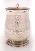 A George V silver mug, maker J.B.