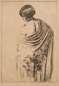 Joseph Simpson [1879-1939]- The Shawl:- signed in pencil and numbered 39 50 along the bottom