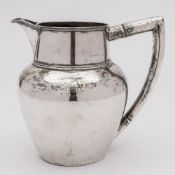 WITHDRAWN LOT 138 FS33 A George III silver ale jug, maker's mark worn, London, 1810: monogrammed,