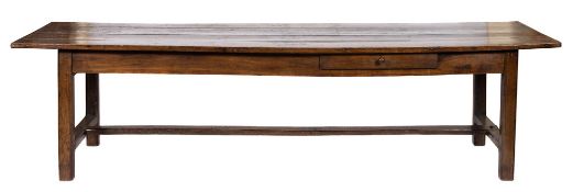 An 18th Century French oak farmhouse table:,