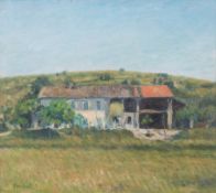 * Christopher Sanders [1905-1991]- An Italian Farmhouse:- signed bottom left further signed and