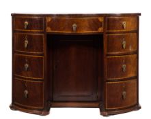 A 19th Century mahogany and chequer,