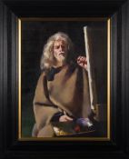 * Robert O Lenkiewicz [1941-2002]- Self-Portrait at Mudbank,