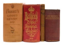 BURKE'S ... Landed Gentry : org. cloth, stout 4to, 1952. With 3 others.