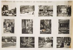 KING GEORGE V : Planning photographs for two Coronations - copies of 20 older photographs showing