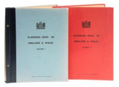 Ministry of Housing and Local Government : Planning Maps of England & Wales - 2 vols, org.