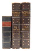 BIBLES : A New History of the Holy Bible ... by Thomas Stackhouse - 2 vols, copper engravings inc.