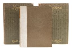 MICHEL, Emile - Rembrandt : 2 vols, plates, org. cloth worn, folio, 1894.
