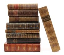BINDINGS : Shelley, Percy Bysshe, The Complete Poetical Works, red prize morocco, 8vo, 1927.