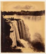 BARKER, George ( 1844-1894) - NIAGARA FALLS : albumen photograph, (whole plate) 500 x 430 mm,
