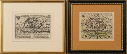 MEISSNER, S - Excester in Engellandt : copper engraved map, printed in Germany, 145 x 98 mm, f & g,