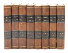 SHAKESPEARE, William - The Dramatic Works : 8 vol. set, half calf, 12mo, C 7 C.