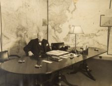 Winston S Churchill :15 mainly larger photographs in a folder,