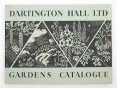 DARTINGTON HALL - Gardens Catalogue : illustrated, 224 pages, org. wrappers, oblong 8vo, no date.