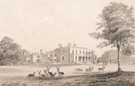 TWYCROSS, Edward (edit) - The Mansions of England and Wales - County of Cornwall : double page map,
