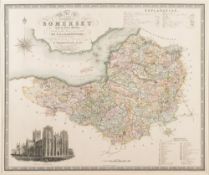GREENWOOD, C & J - Map of the County of Somerset,